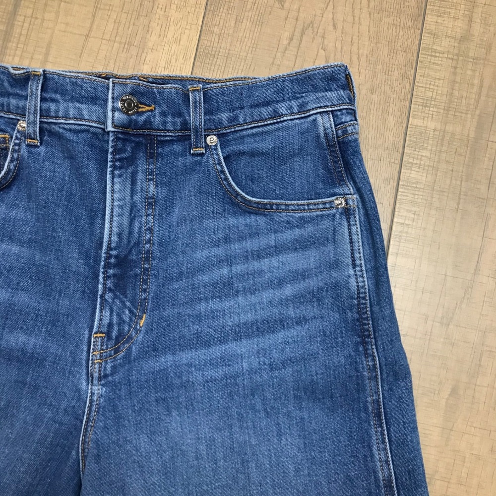 Veronica Beard Taylor Wide Leg Crop Jeans Womens 30 High Rise Serendipity Blue - Picture 10 of 14